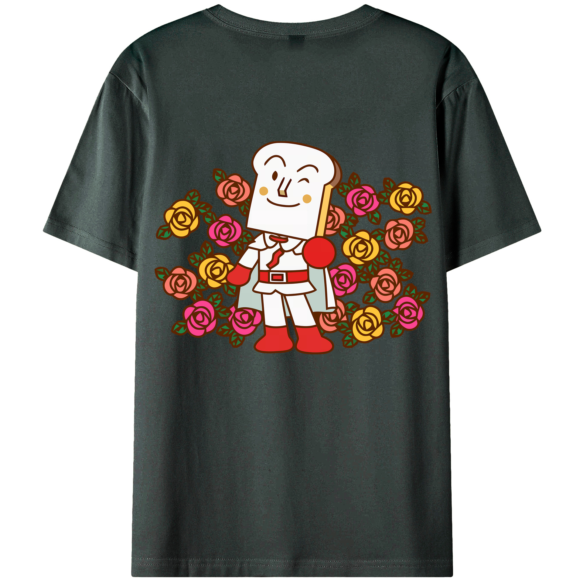（画像用） アンパンマン Anpanman 綿100％ メンズ半袖Tシャツ（バックプリント） 通気性